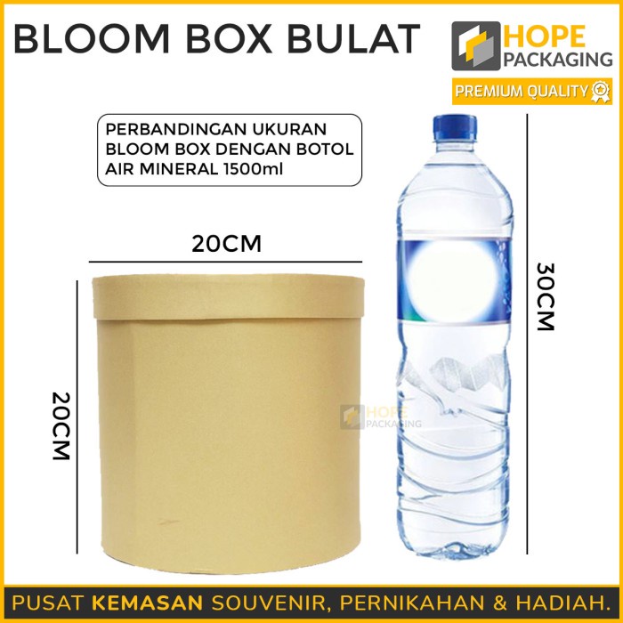 

Bloom Box Bulat Special Lebaran / Valentine 20 X 20 Cm Kotak Bunga Vas 098