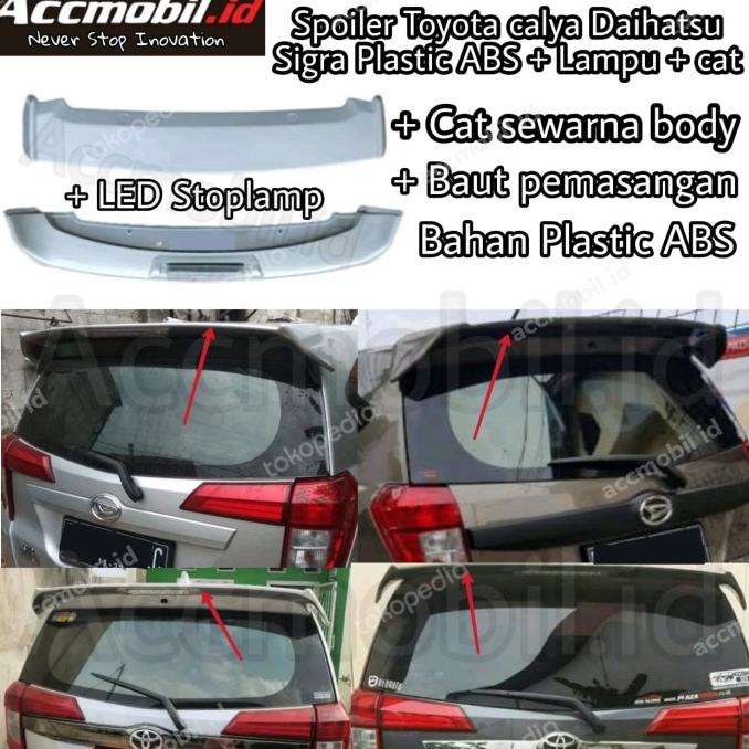 spoiler toyota calya daihatsu sigra