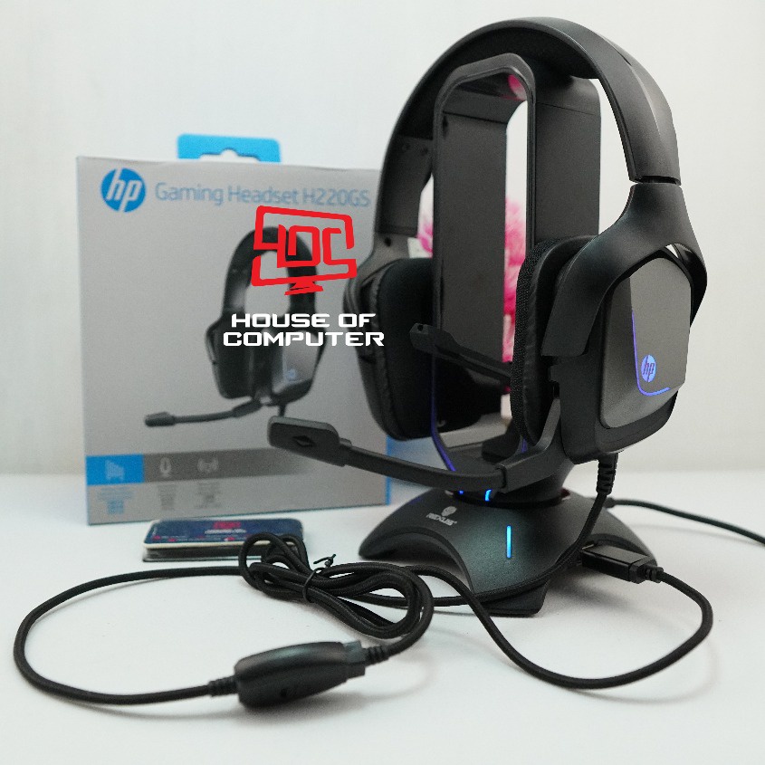 Headset Gaming H220GS The Real 7.1 Surround Blue LED USB Wired