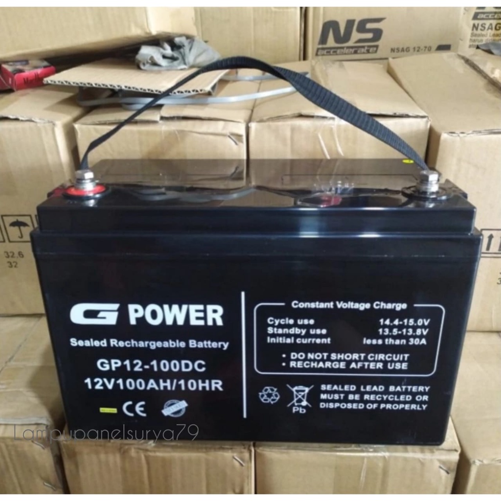 BATTERY VRLA G POWER 12V 100AH/ 10HR
