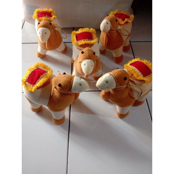 Boneka Unta Arab ukuran 35cm/Boneka unta camel,Mainan anak murah