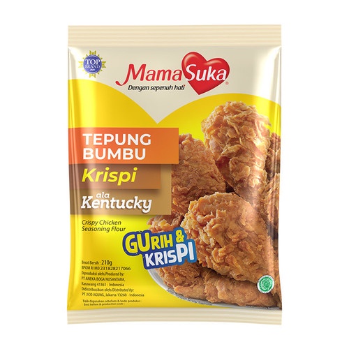 

MamaSuka Tepung Bumbu Ayam Krispi Crispy Kentucky KFC 70GR