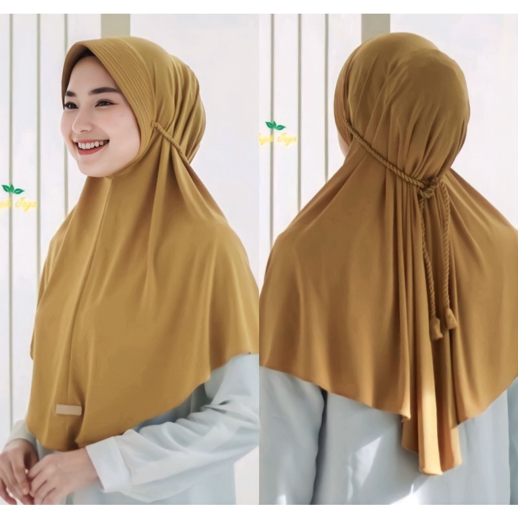 𝐀𝐢.𝐂𝐨𝐥𝐥𝐞𝐜𝐭𝐢𝐨𝐧 – Hijab Instan Tali Kepang / Jilbab Tali Kepang Jersey Premium