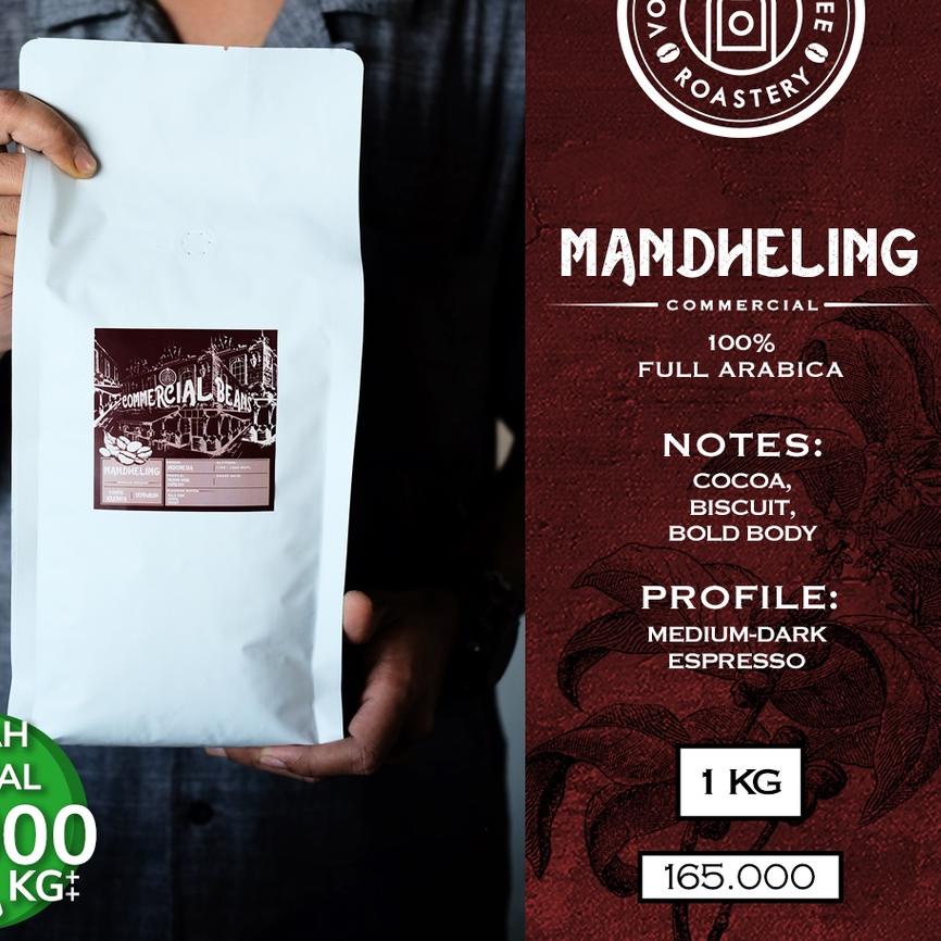 

❆ Kopi Arabika Mandheling 100% Full Arabica For Espresso Roasted Beans Commercial - MURAH 1 Kg ➷