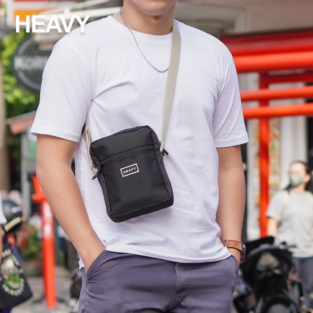 Heavy.bag Slingbag mini distro Heavy original - Tas Selempang Pria Casual Pouch Bag