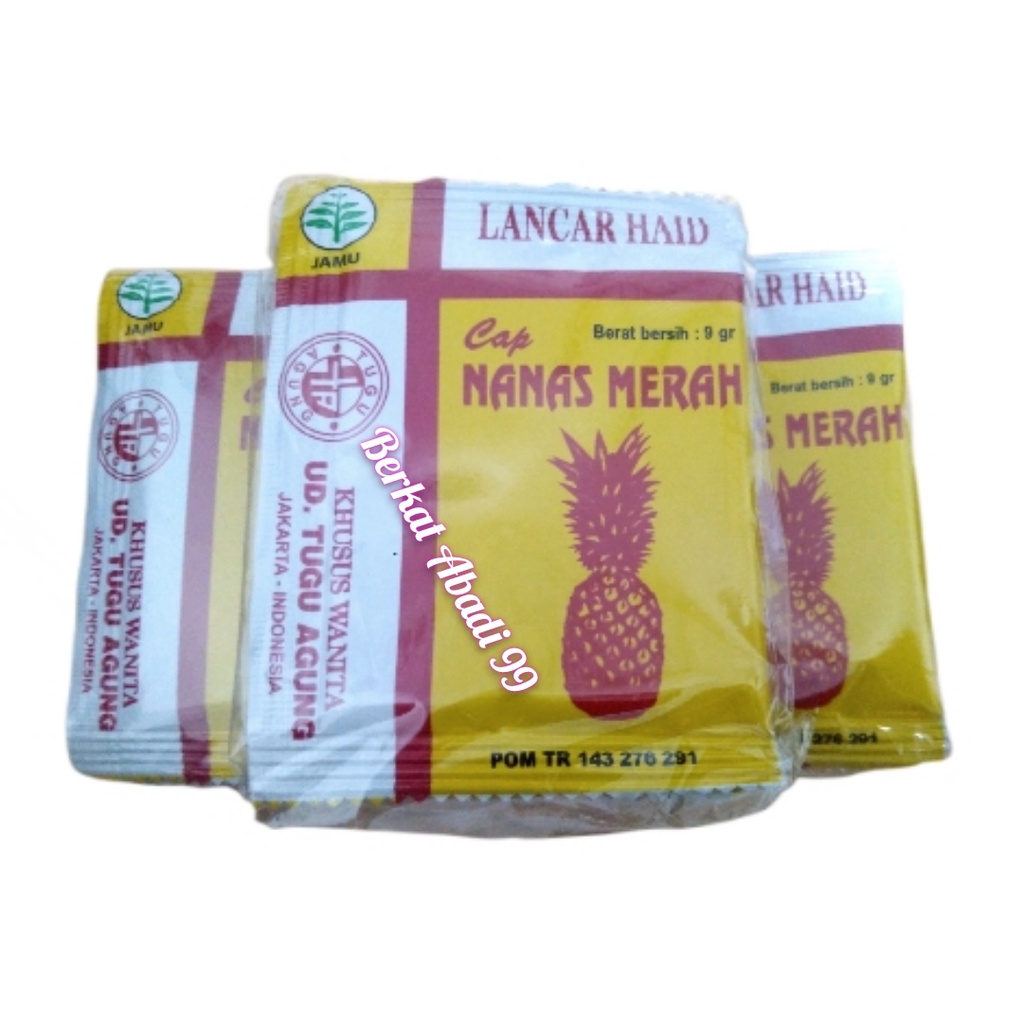 JAMU LANCAR HAID Cap NANAS MERAH