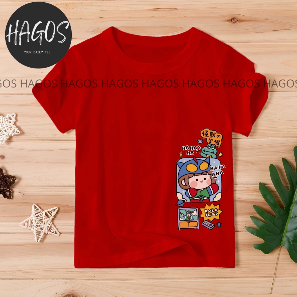 rorojump ultraman kaos tshirt baju fashion anak cewek cowok laki perempuan lengan pendek katun 7 tah