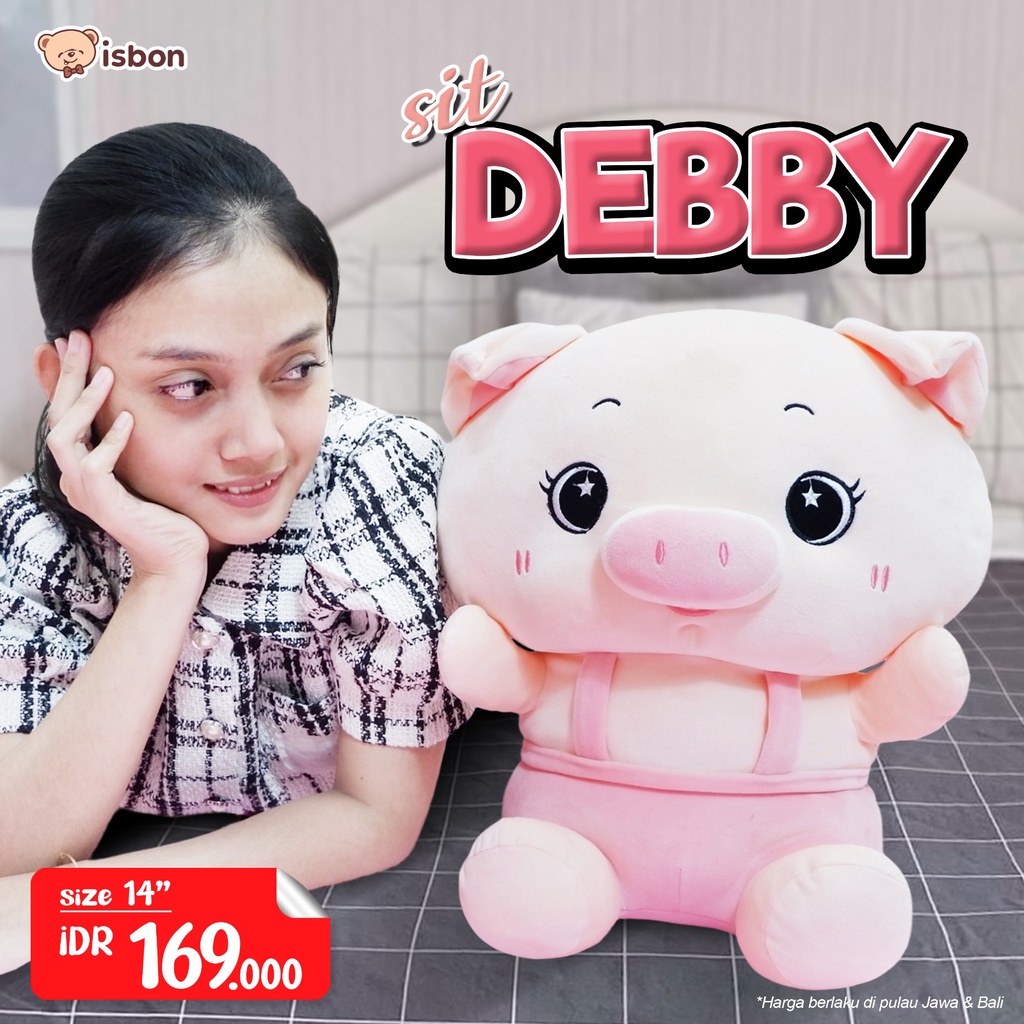 Boneka Karakter Babi Piggy Debby Pink Lucu Mainan Anak Untuk Kado Ulang Tahun by Istana Boneka