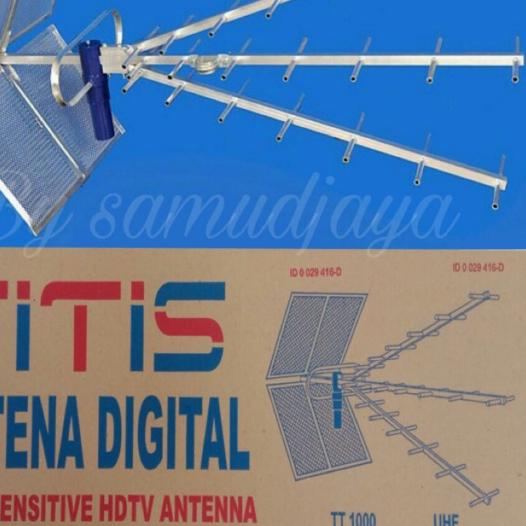 ❉ Antena tv digital / antena tv  titis tt1000 / antena luar outdoor uhf, Hdtv tanpa kabel ✭