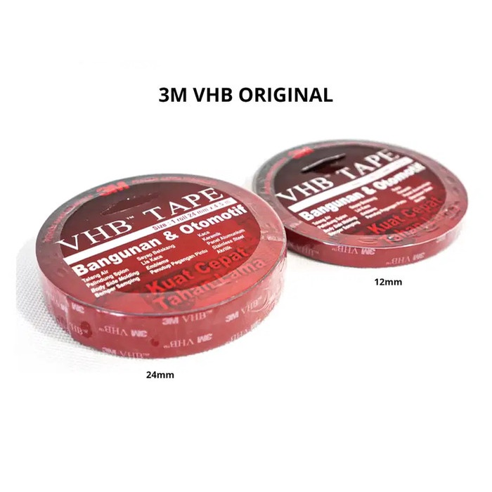 

Produk Unggulan] Isolasi Double Tape 3M VHB 12mm x 4.5M Original Asli