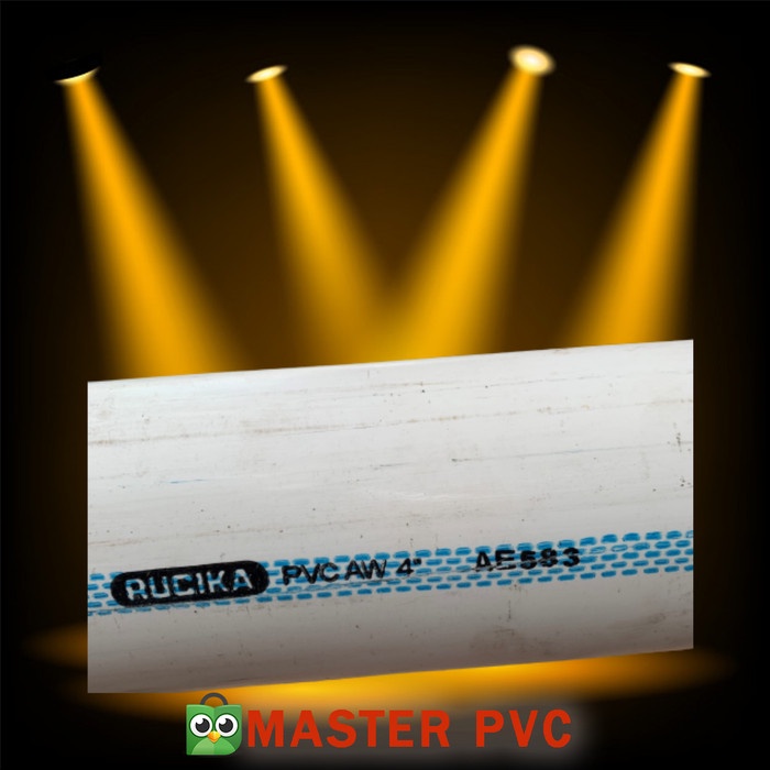 Terlaris Pipa Pvc 4 Inch Rucika Wavin Aw (Potongan 1M)