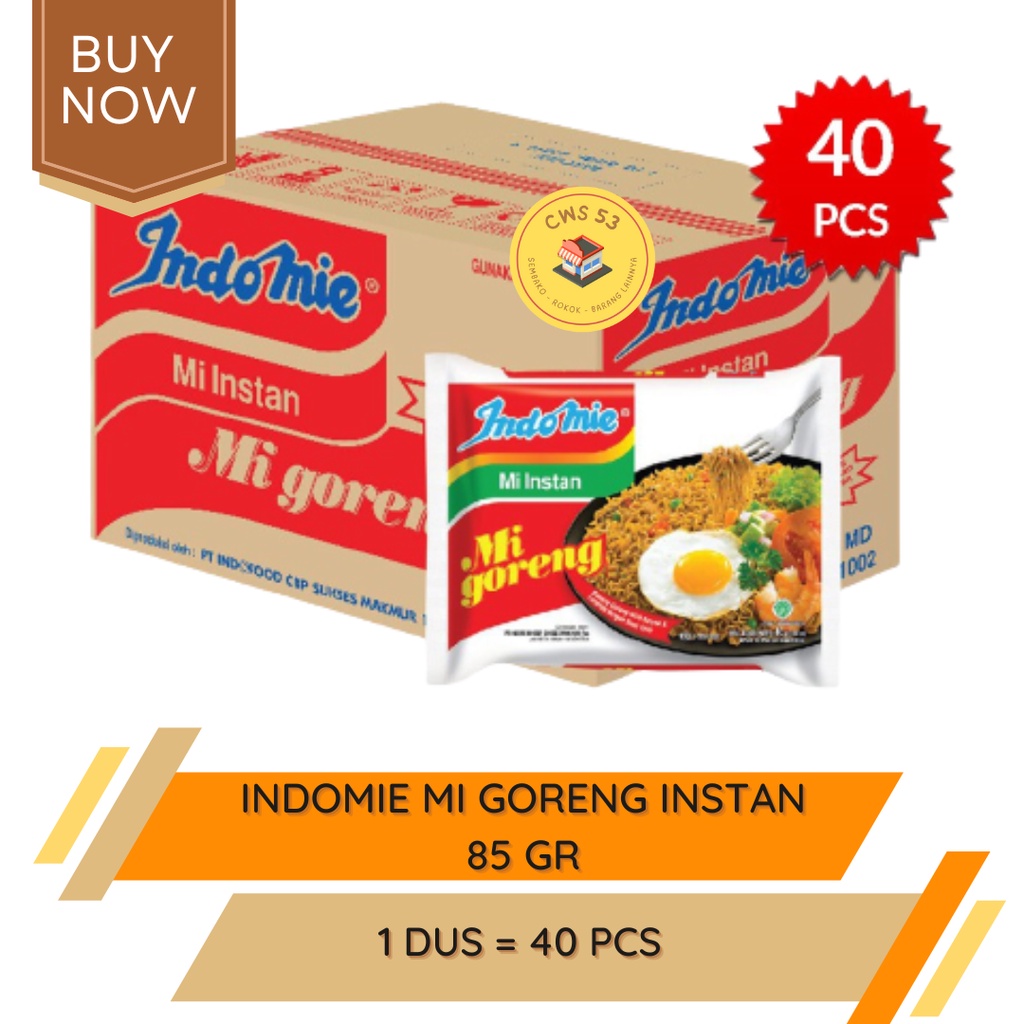 

INDOMIE MI GORENG SPESIAL Instan - 85 gr / 40 Pcs / 1 Dus