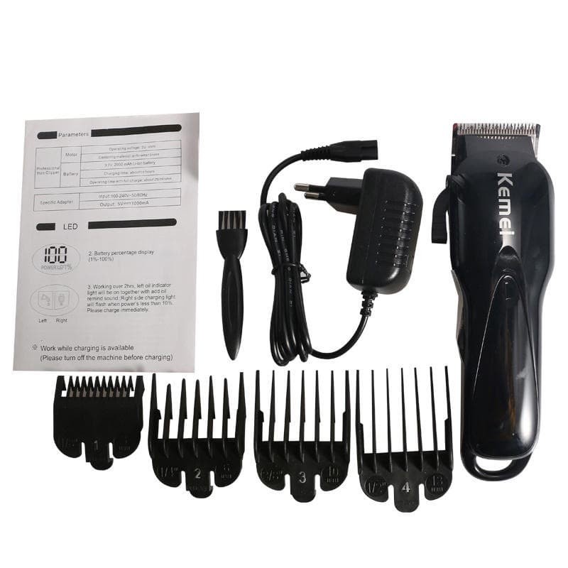 MESIN CUKUR RAMBUT PORTABLE KEMEI KM-1929 HAIR CLIPPER PROFESIONAL LED DISPLAY BERGARANSI