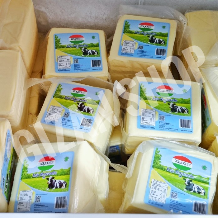 

Keju Mozarella Halal Impor 1 kg Super Meler