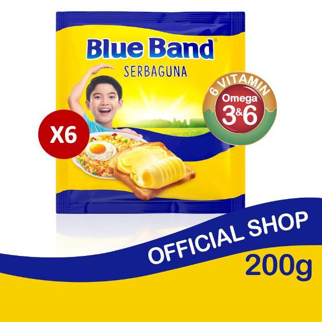 

☻ Blue Band Margarin Serbaguna 6 x 200 gr ☂