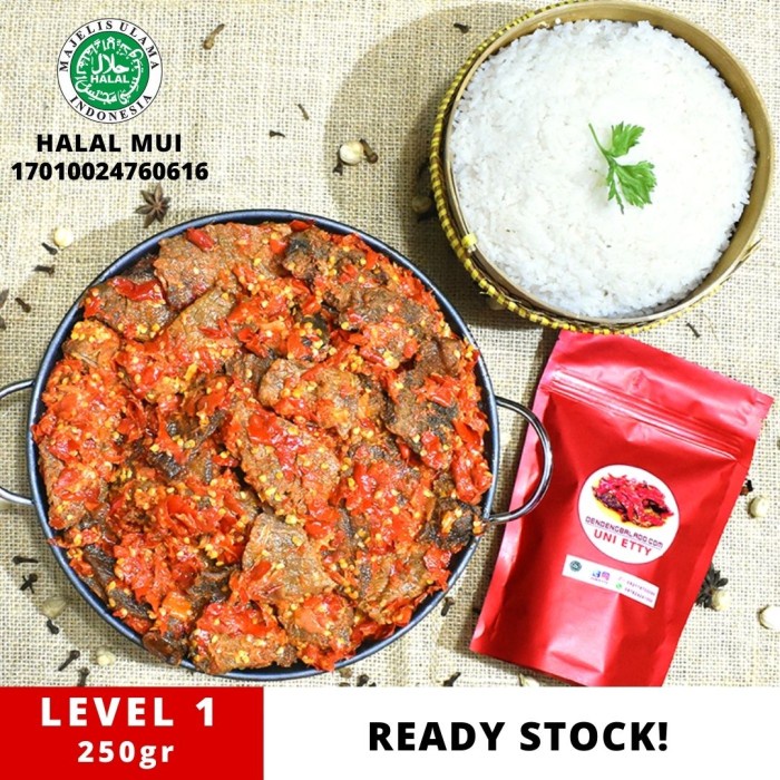 

Dendeng Balado Batokok Cabe Merah - Asli Padang