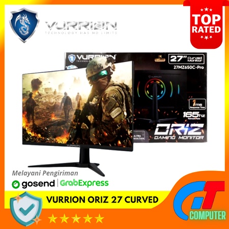 LED GAMING MONITOR VURRION ORIZ 27 INCH CURVED 27MZ650C-PRO res 2K RGB