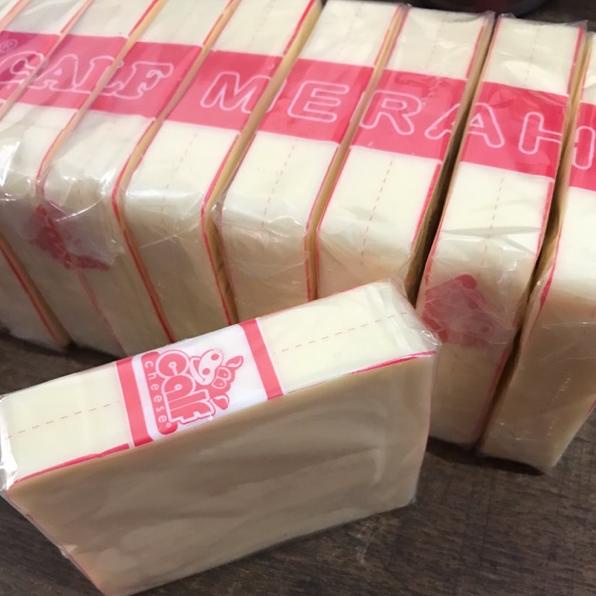 

Stock baru Keju Cheddar Calf Merah Potongan - Keju Potongan