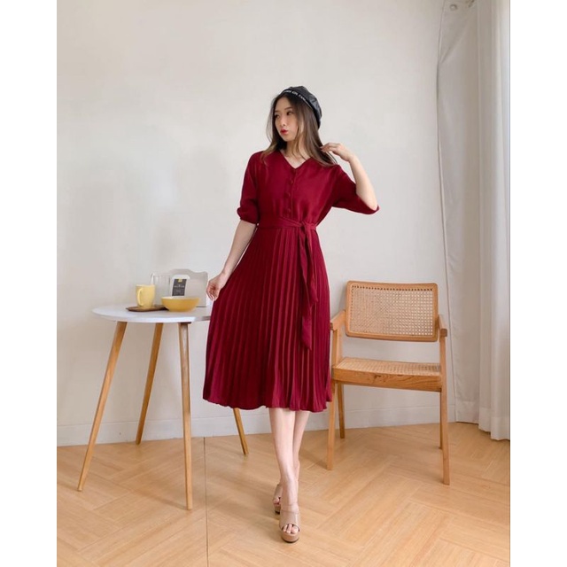 Willy Pleat Dress