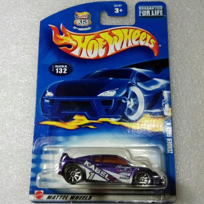 HOT WHEELS ZENDER FACT 4. US CARD 2002. HW HIGHWAY 35TH ANNIVERSARY.