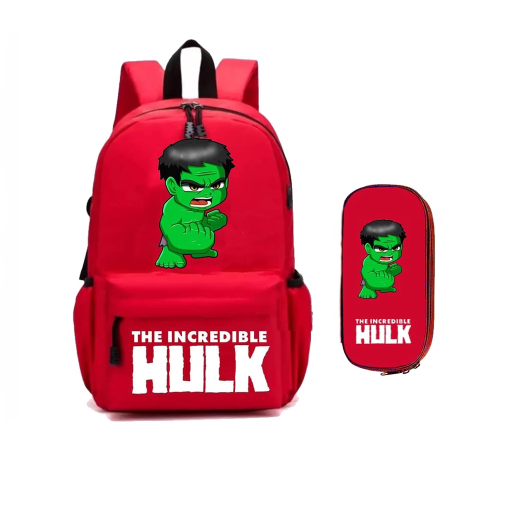 TAS SEKOLAH ANAK-ANAK TERBARU RANSEL ANAK TK&amp;SD ANAK LAKI-LAKI/TAS SEKOLAH MOTIF HULK