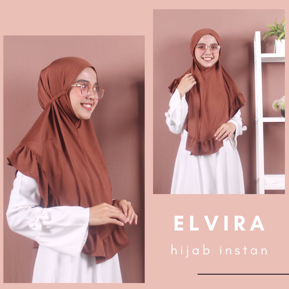 HIJAB INSTANT/KERUDUNG BERGO INSTAN JERSEY ELVIRA