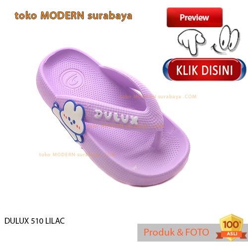 Sandal anak perempuan casual sandal jepit karet DULUX 510 C