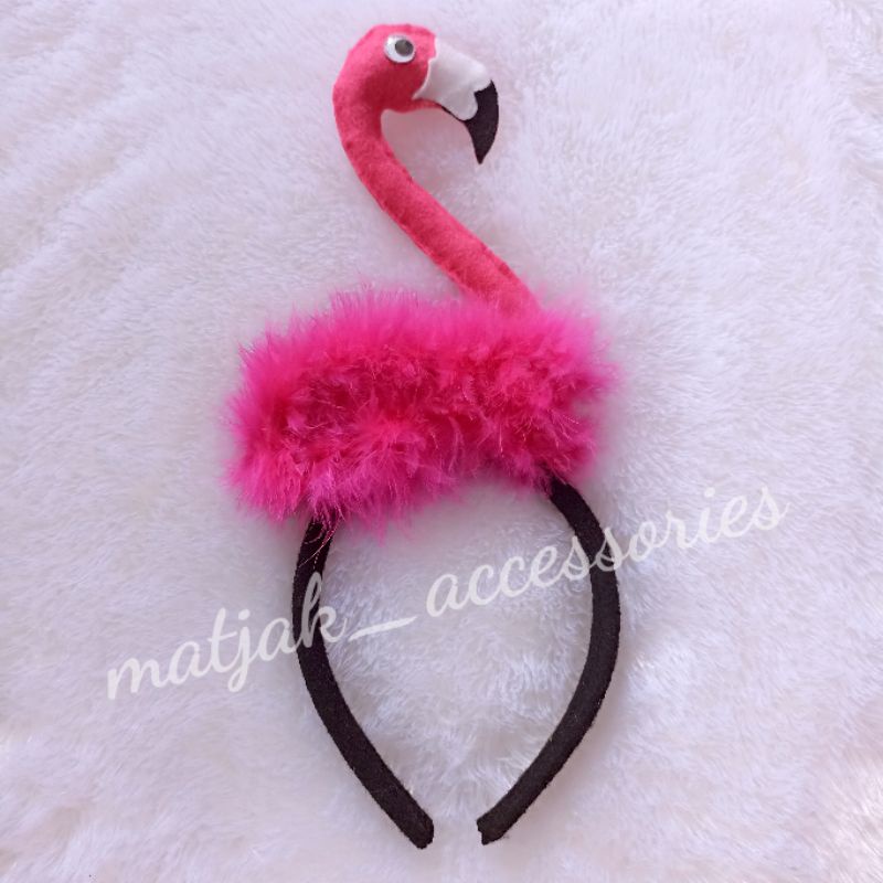 Bando Karakter Hewan Flamingo Fuschia