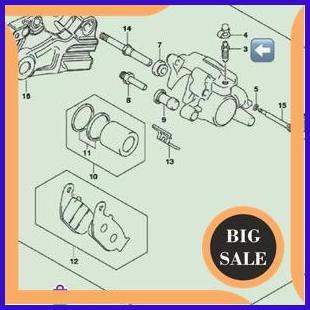 suku cadang Baut Angin Kaliper Rem Belakang-Bleeder Suzuki GSX 150 Original SGP 140ZZ3