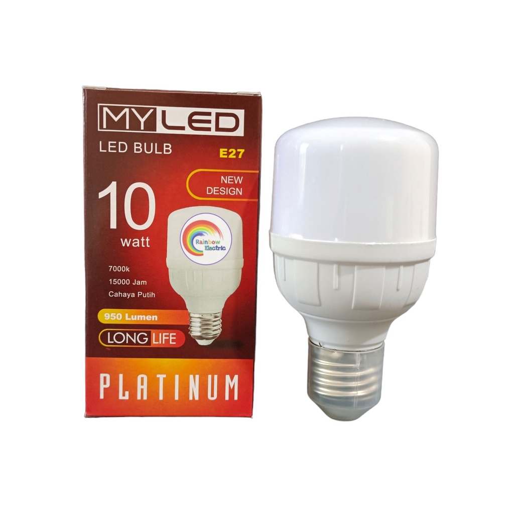 Paket 10 Pcs MYLED Platinum Lampu LED Capsule 10 Watt