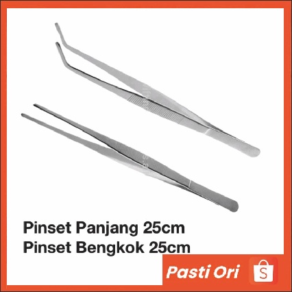 Pinset Stainless 25cm Tweezer Aquascape Aquarium Reptil Gecko