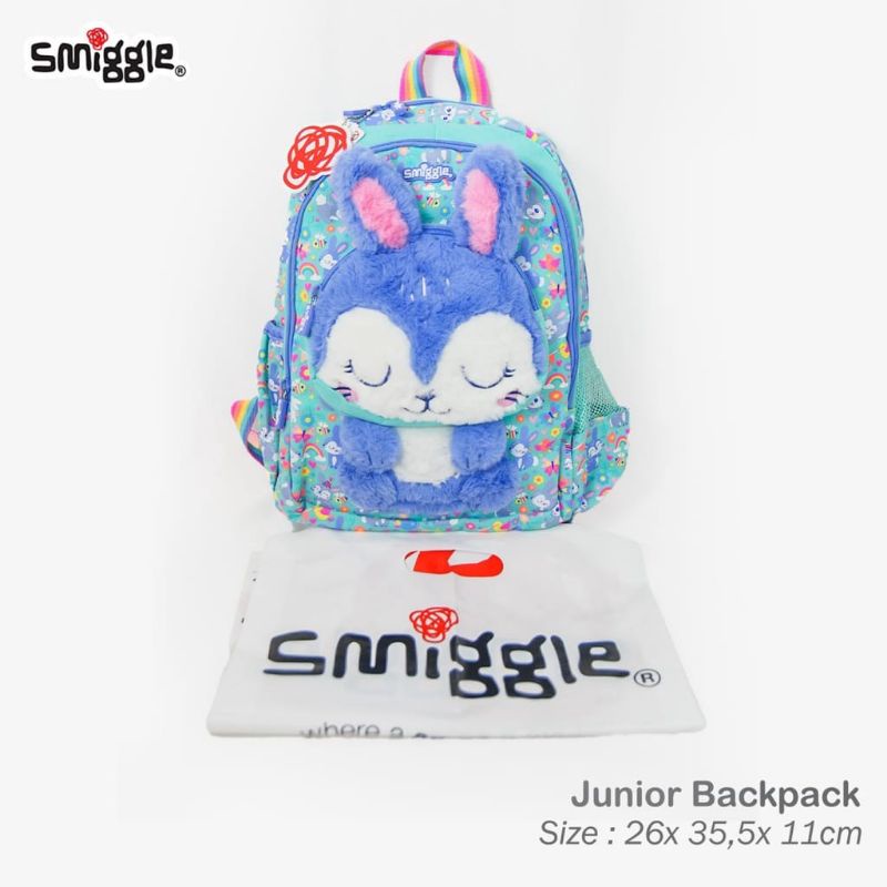 Smiggle Animalia junior character backpacks and lunchbag