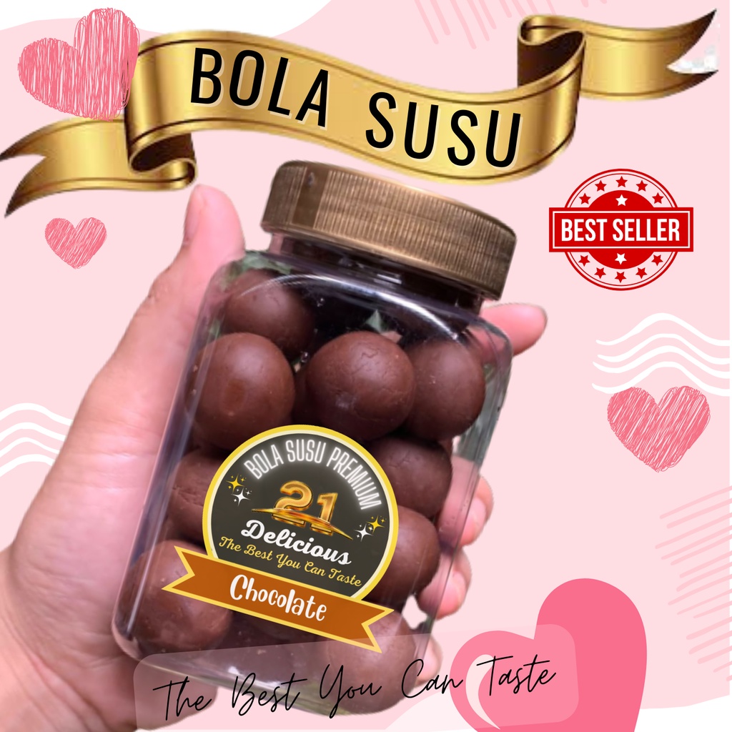 

Bola Susu Premium Cokelat | Bolsu 21delicious ( Dark Cokelat )