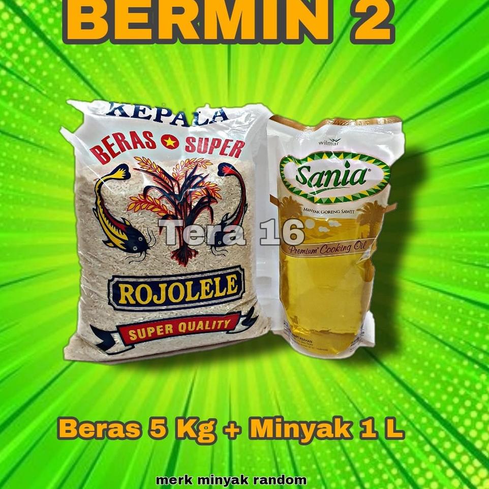 

♥ bermin 2 paket sembako murah BERAS DAN MINYAK ♦