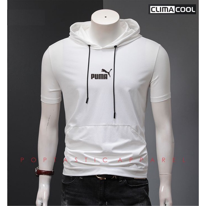 Rompi Hoodie Pria Kaos Distro Manset Olahraga Running Stretch SLIM FIT