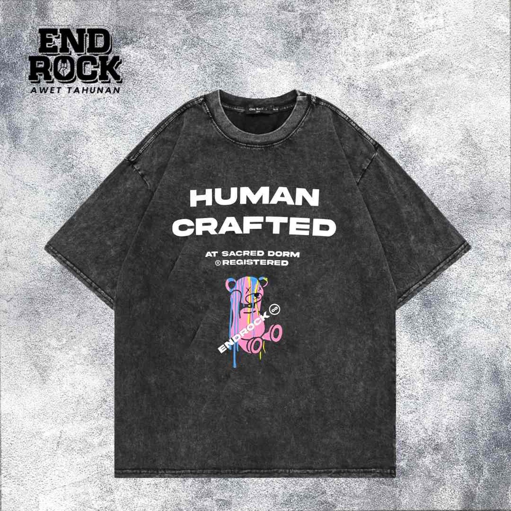 Kaos Oversize Wash Original Endrock Tema Human Crafted