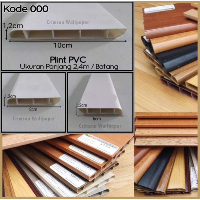 Floor Plin Lantai Pvc,Lis Lantai Pvc , Lis Tembok Pvc / Lis Parket / Vinyl