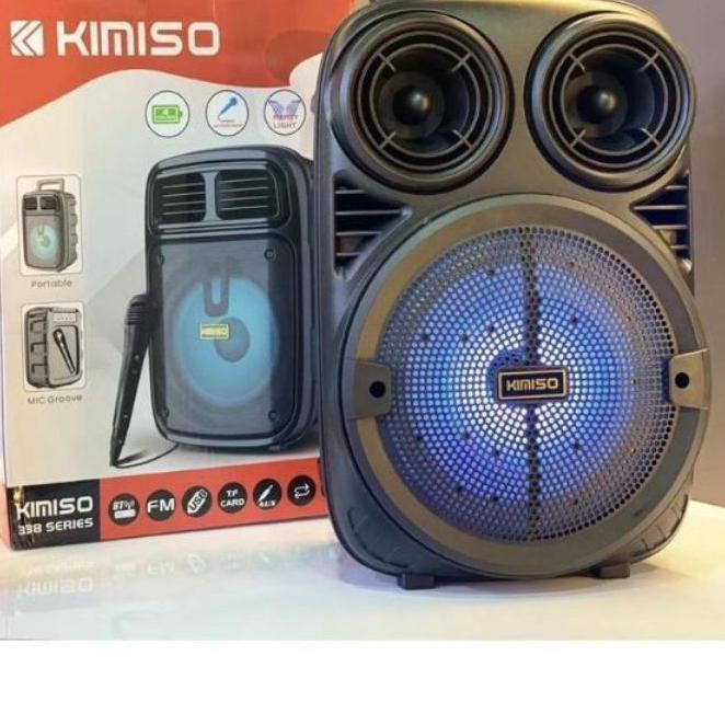 ❁ COD SPEAKER BLUETOOTH KARAOKE 6'5 INCH KIMISO 3381 BONUS MIC KARAOKE X-BASS//SPEAKER SALON AKTIF X