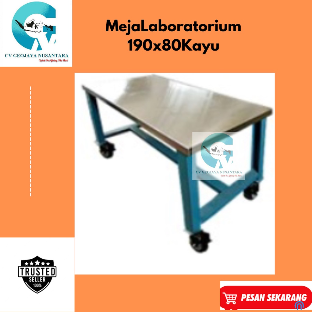 Meja Laboratorium 190x80 Kayu