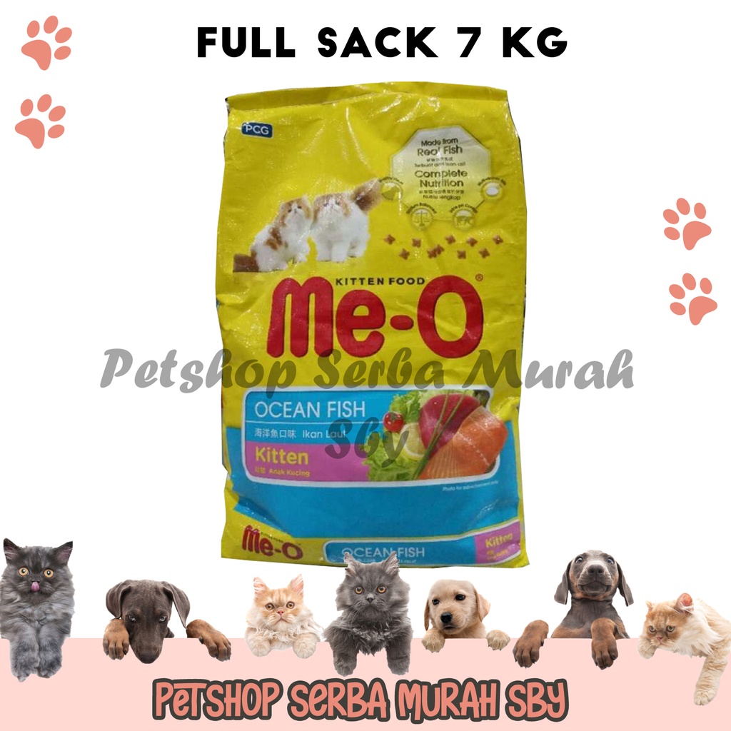 WAJIB TANYA STOCK!! MeO Me-O Kitten Ocean Fish Full Sack 7kg