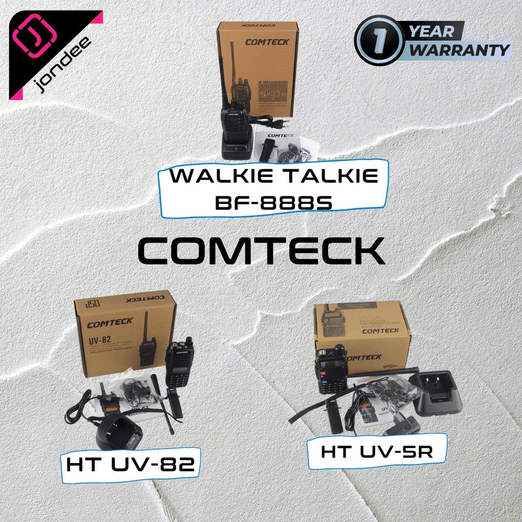 HT &amp; Walkie Talkie Comteck 888s UV5R UV82 Bergaransi 1 Tahun