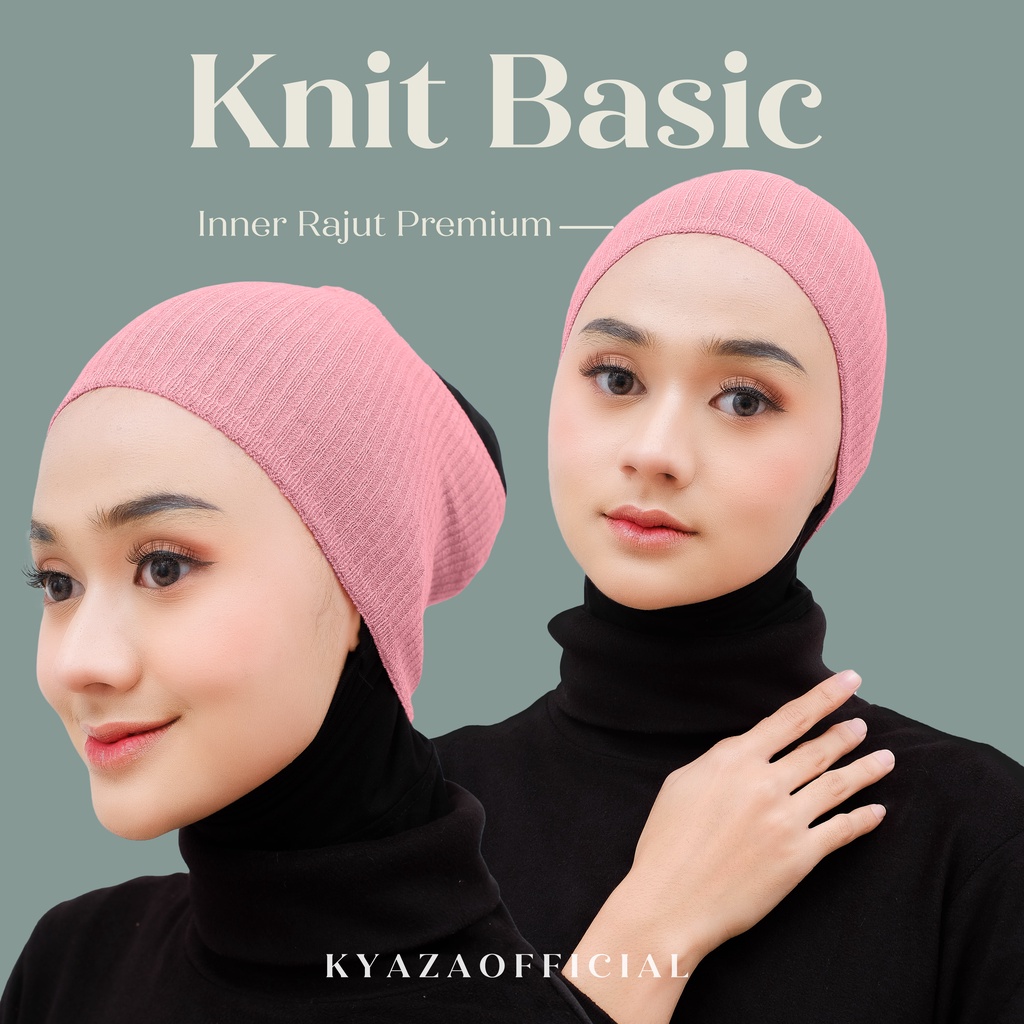 Inner Rajut Polos Premium Knit Bandana, Ciput Rajut, Inner Rajut, Daleman Hijab