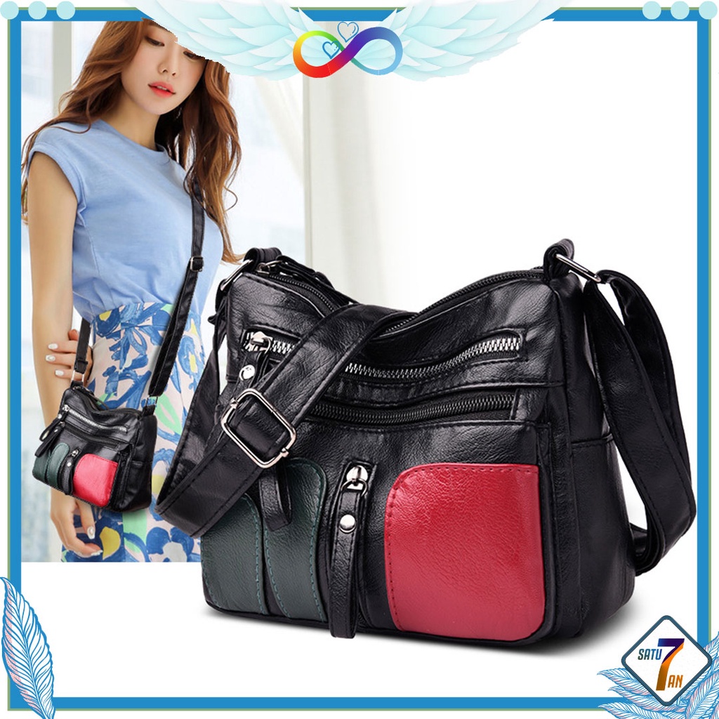 Satu7an T148 TAS SELEMPANG WANITA MURAH KEKINIAN REMAJA KOREA TAS PUNGGUNG SLING BAG GROSIR IMPORT