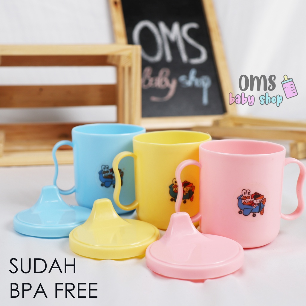 Feeding Set - Gelas Minum Bayi / Cangkir Bayi / Gelas Bayi Belajar Minum BPA FREE! TERMURAH!