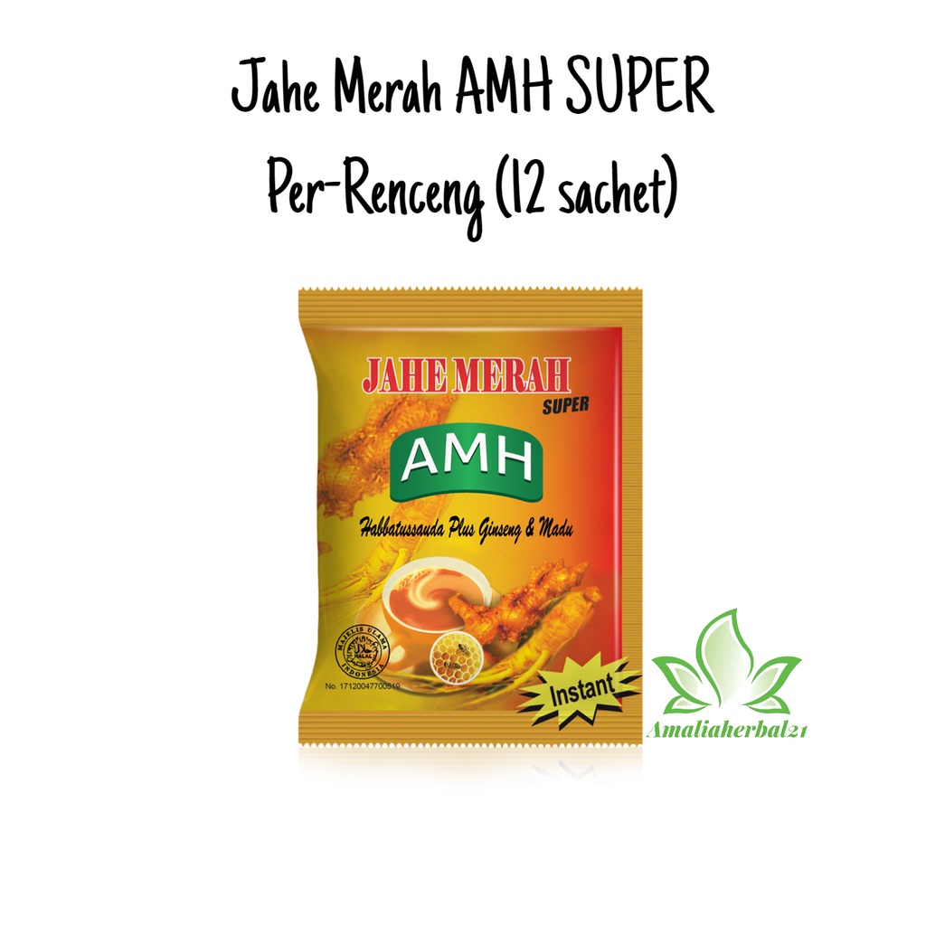 

Jahe Renceng Kuning - Instant Jahe Merah Amanah Super plus Habbatussauda ginseng