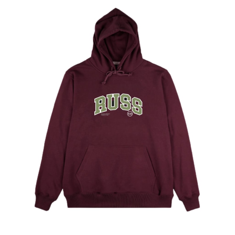 Hipokrit Oficial Store - Sweater Fullover Maroon Peace Hooded Distro Brand Local Russ.Co.Id