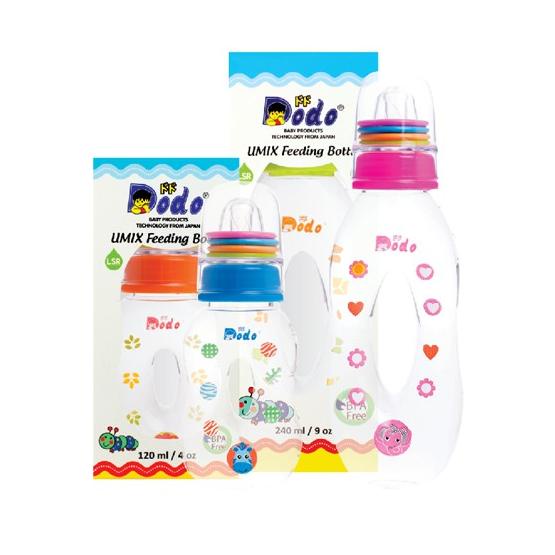 FEF.21Fe23n ▫ Dodo Botol Dot Susu Asi Bayi Anak Donat Easy Hold UMIX 120ML 4 OZ