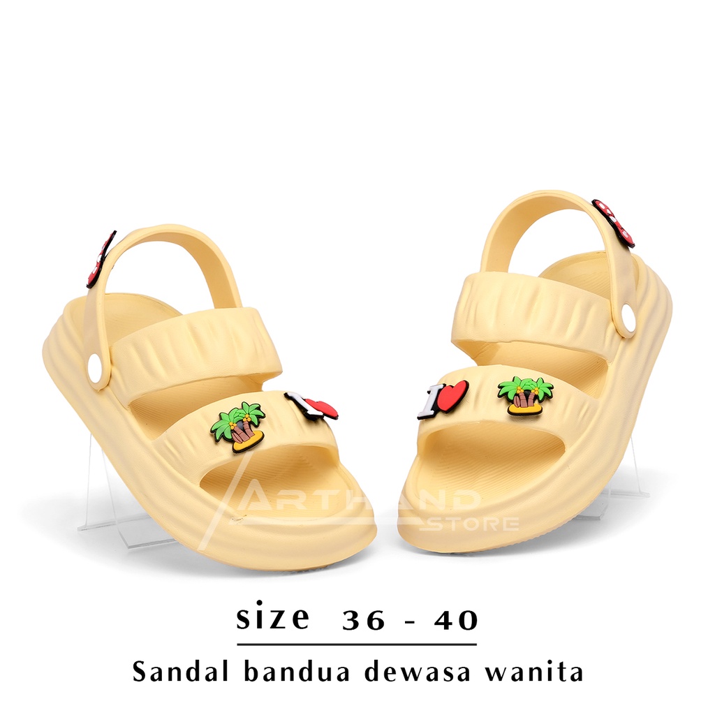 Sandal Wanita Bandua Jibitz Balance Kekinian Terbaru