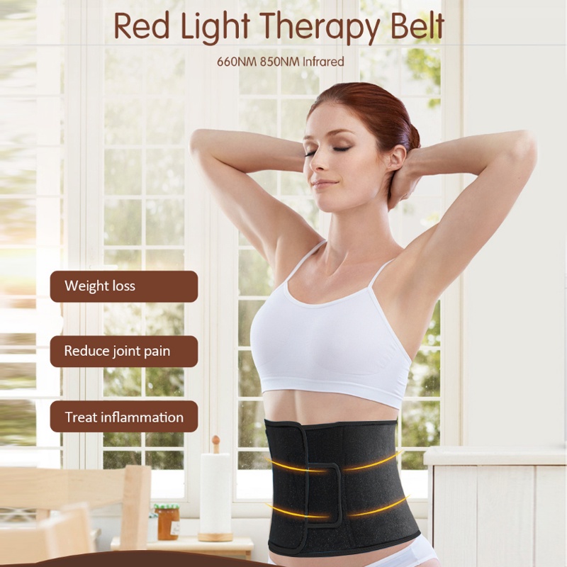 Laser  Alat lampu infrared fisioterapi Terapi Laser Nyeri Sendi red light Infrared 850nm 660nm Therapy Back terapi stroke fisioterapi lampu /Fat Burning Belt Penurunan berat badan