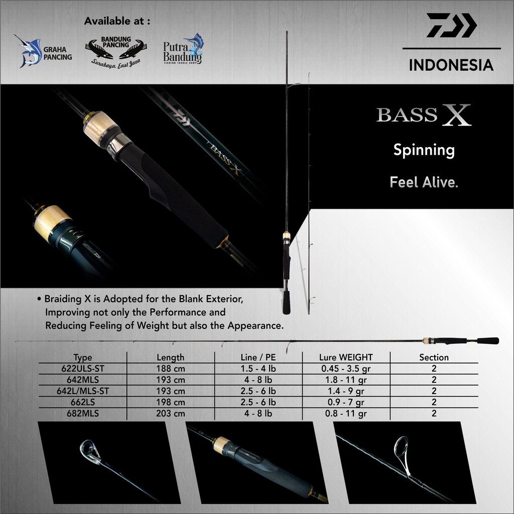 ROD / JORAN DAIWA BASS X SPINNING